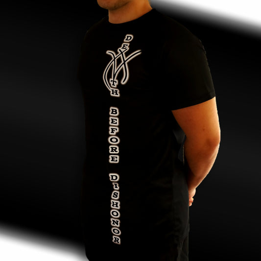 Death Before Dishonor Torso - Minimal Gym Shirt - Fit Focal - Short Sleeve Gym Shirt