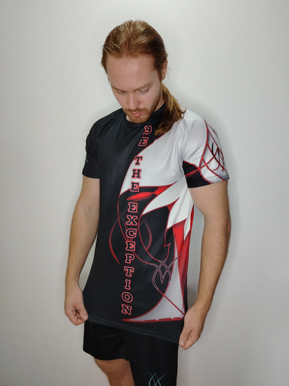 Be The Exception - Black/White/Red Limited Edition Fitness T-Shirt